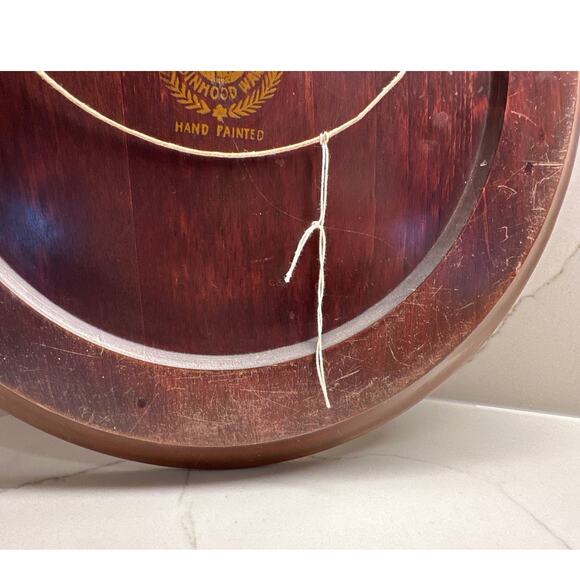 Vintage Robinhood Ware Wood Serving Tray Hand Painted Yellow Flowers USA - Picture 6 of 7